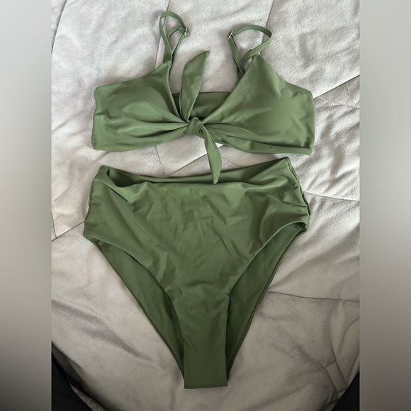 Olive green swimsuit - Picture 1 of 3